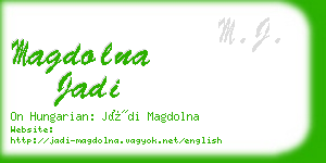 magdolna jadi business card